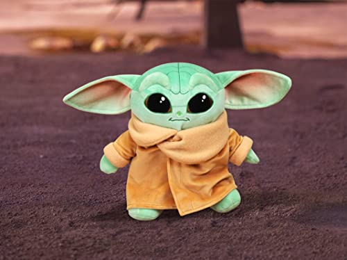 Simba Disney Mandalorian Baby Yoda The Child XXL Plüschfigur 66cm mit Umhang weiche Stofftiere
