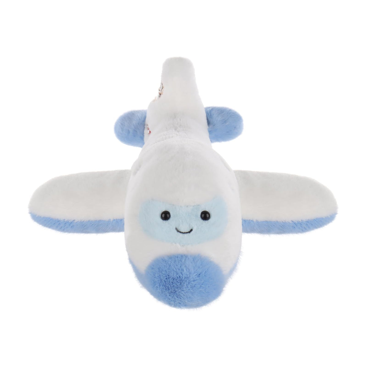 Flugzeug Kuscheltier 32 cm, weiche Plüschtiere für Kinder & Baby, Blau