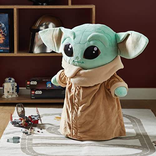 Simba Disney Mandalorian Baby Yoda The Child XXL Plüschfigur 66cm mit Umhang weiche Stofftiere
