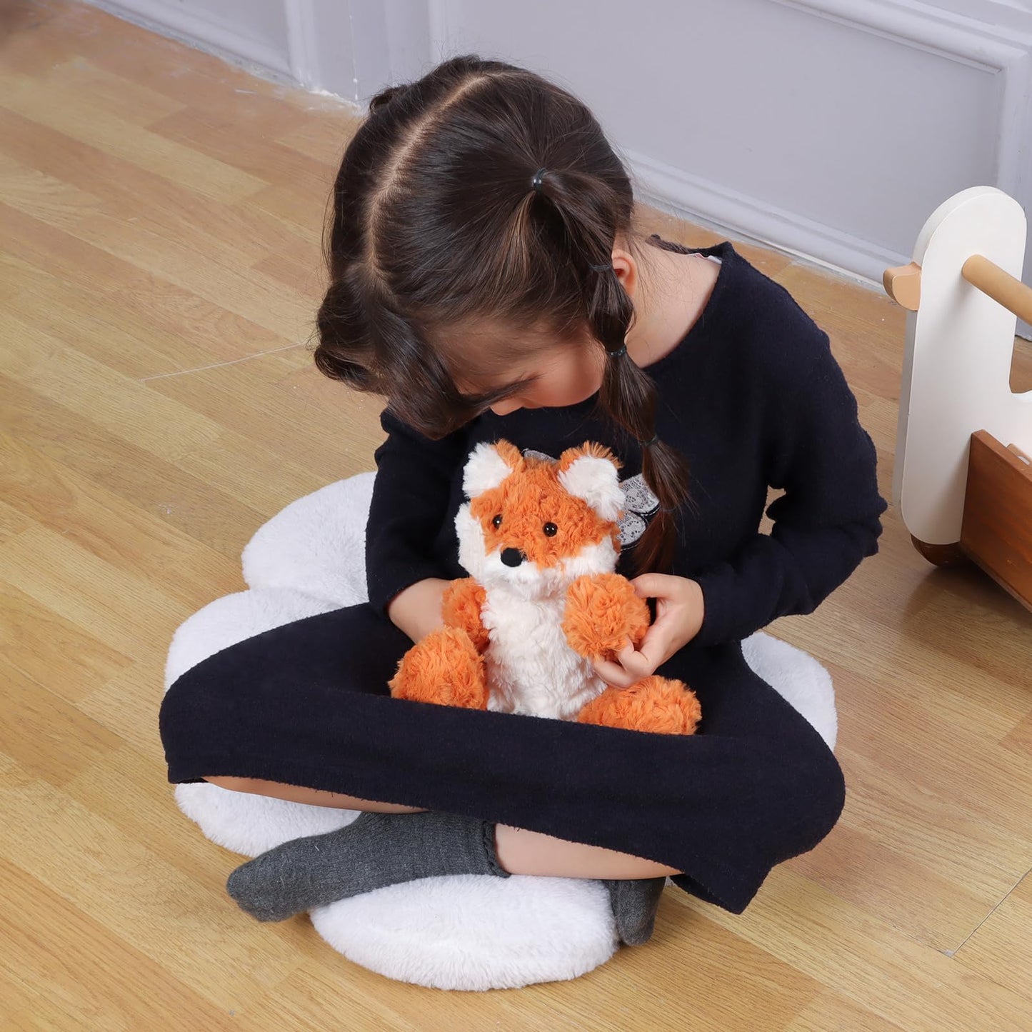 Fuchs Kuscheltier 20 cm, weiche Plüschtiere für Baby & Kinder, gelb