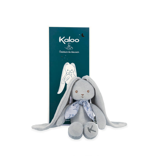 KALOO Lapinoo Schmusetuch Hase Blau, Baby Plüsch Jersey & Strick, 25 cm, Geschenkbox, ab Geburt