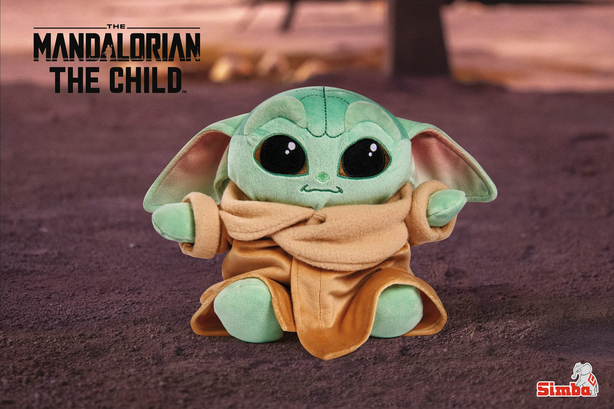Simba Disney Mandalorian Baby Yoda The Child XXL Plüschfigur 66cm mit Umhang weiche Stofftiere